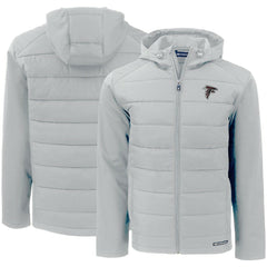 Cutter & Buck Evoke PrimaLoft Hybrid Eco Softshell Recycled Full-Zip Hooded Jacket - Atlanta Falcons
