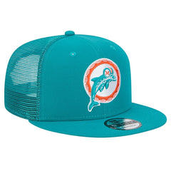 Throwback Main Trucker 9FIFTY Snapback Hat - Miami Dolphins