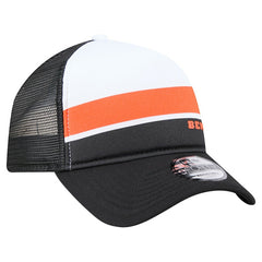 Youth Sport Night Color Block 9FORTY A-Frame Trucker Adjustable Hat - Cincinnati Bengals