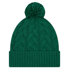 Women's Cable Cuffed Knit Hat with Pom - New York Jets