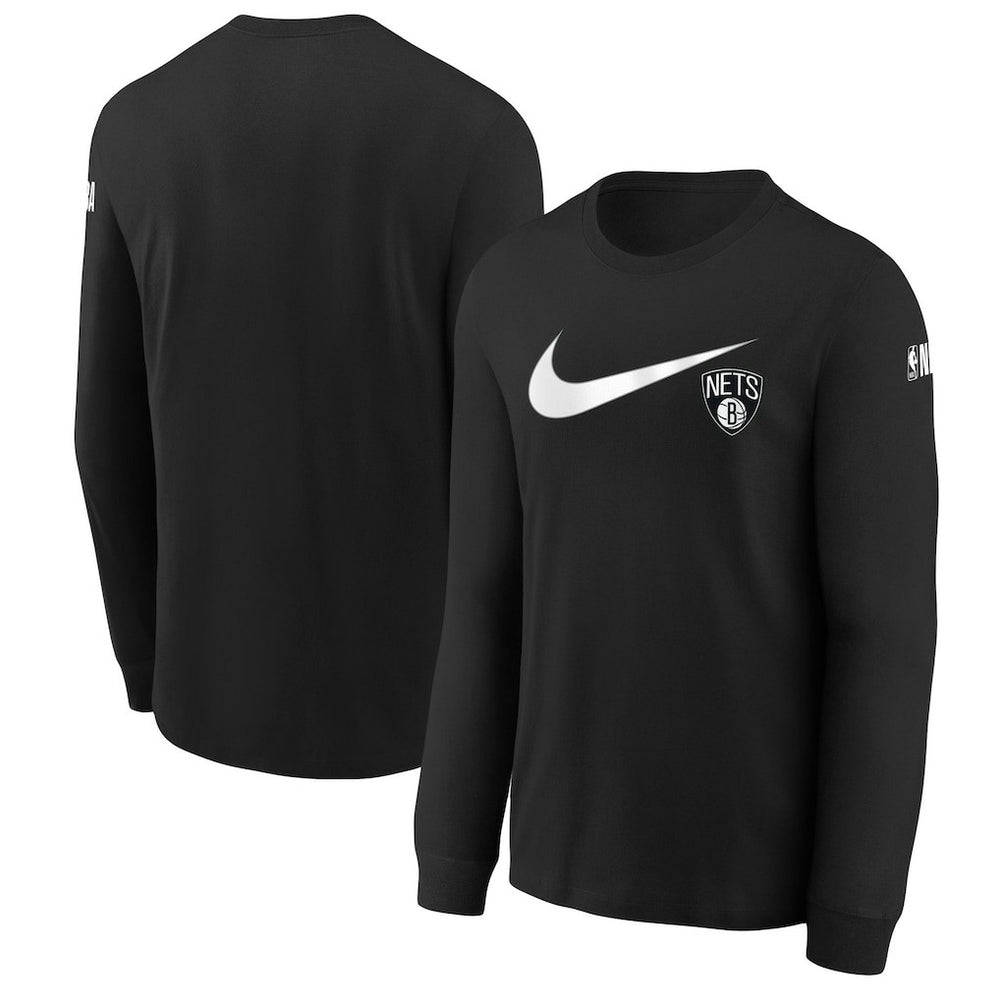 NBA Brooklyn Nets Youth Swoosh Long Sleeve T-Shirt