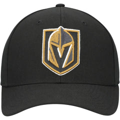 NHL Black Vegas Golden Knights Mitchell & Ness Team Ground Pro Adjustable Hat