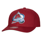 NHL Burgundy Colorado Avalanche Mitchell & Ness Team Ground Pro Adjustable Hat