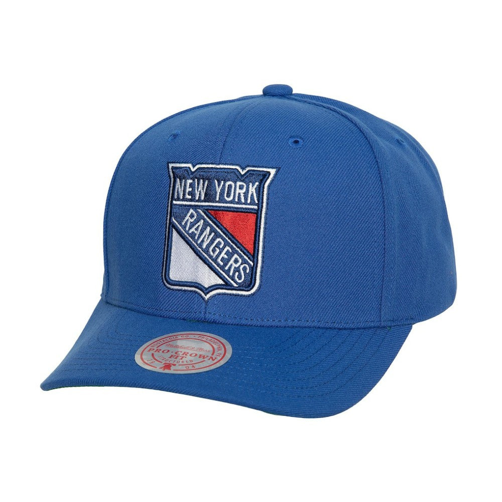 NHL Blue New York Rangers Mitchell & Ness Team Ground Pro Adjustable Hat