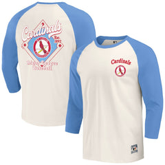 MLB St. Louis Cardinals Darius Rucker Collection by Fanatics Cooperstown Collection Raglan 3/4-Sleeve T-Shirt