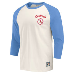 MLB St. Louis Cardinals Darius Rucker Collection by Fanatics Cooperstown Collection Raglan 3/4-Sleeve T-Shirt
