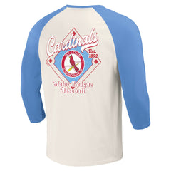 MLB St. Louis Cardinals Darius Rucker Collection by Fanatics Cooperstown Collection Raglan 3/4-Sleeve T-Shirt