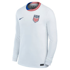 USMNT 2024 Home Replica Long Sleeve Jersey - Nike White