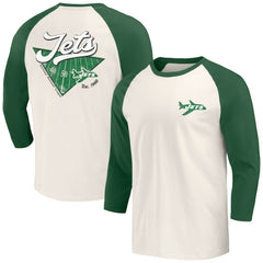 Darius Rucker Collection Raglan 3/4 Sleeve T-Shirt - New York Jets
