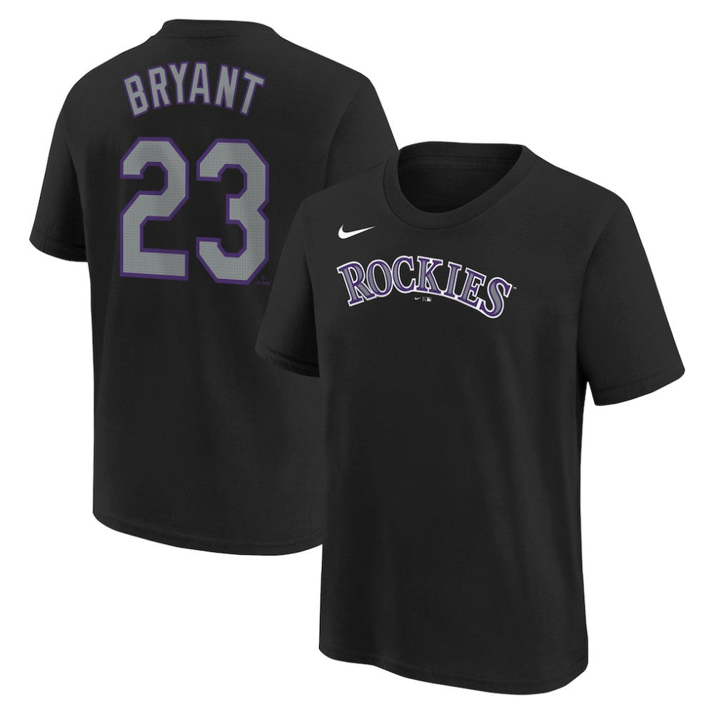 MLB Kris Bryant Colorado Rockies Nike Youth Name & Number T-Shirt