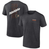 NHL Heather Charcoal Philadelphia Flyers Fanatics Backbone T-Shirt