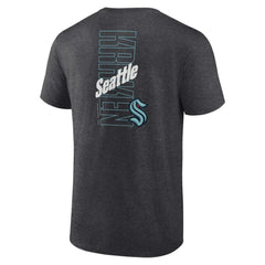 NHL Heather Charcoal Seattle Kraken Fanatics Backbone T-Shirt