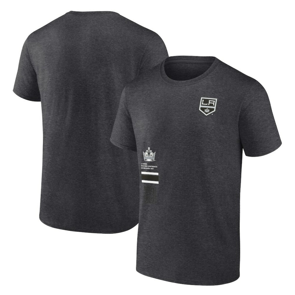NHL Heather Charcoal Los Angeles Kings Fanatics Represent T-Shirt