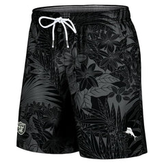 Santiago Palms Board Shorts - Las Vegas Raiders