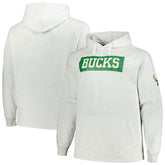 NBA Milwaukee Bucks Big & Tall Raglan Tri-Blend Pullover Hoodie