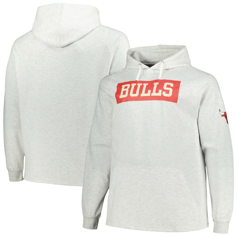 NBA Chicago Bulls Big & Tall Raglan Tri-Blend Pullover Hoodie sale