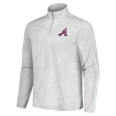 MLB Atlanta Braves Tommy Bahama Delray Frond IslandZone Half-Zip Jacket