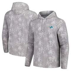Palm Frenzy Hoodie Long Sleeve T-Shirt - Detroit Lions