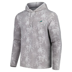 Palm Frenzy Hoodie Long Sleeve T-Shirt - Miami Dolphins