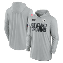 2024 Salute to Service Lightweight Dri-FIT Long Sleeve Hoodie T-Shirt - Cleveland Browns