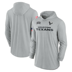 2024 Salute to Service Lightweight Dri-FIT Long Sleeve Hoodie T-Shirt - Houston Texans