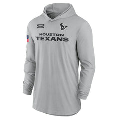 2024 Salute to Service Lightweight Dri-FIT Long Sleeve Hoodie T-Shirt - Houston Texans