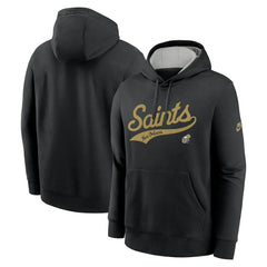Rewind Club Logo Pullover Hoodie - New Orleans Saints