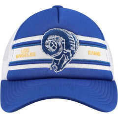 Youth Stripe Trucker Adjustable Hat - Los Angeles Rams