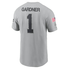 Ahmad Sauce Gardner 2024 Salute To Service Name & Number T-Shirt - New York Jets