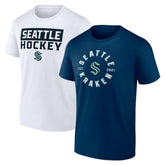 NHL This item will ship within 8 business days. Seattle Kraken Fanatics Big & Tall 2-Pack T-Shirt Set