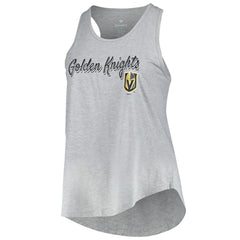 NHL Heather Gray Vegas Golden Knights Fanatics Women's Plus Size Racerback Tank Top