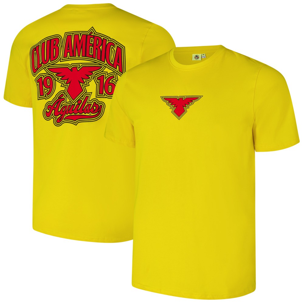 Club America Retro T-Shirt - Gold