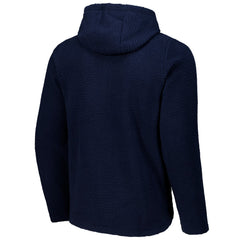 Barcelona Sherpa Full-Zip Hoodie Jacket - Navy