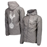 Tottenham Hotspur Home Match Hoodie Full-Zip Windbreaker Jacket - Gray