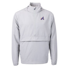 MLB Atlanta Braves Cutter & Buck City Connect Charter Eco Recycled Half-Zip Anorak Jacket