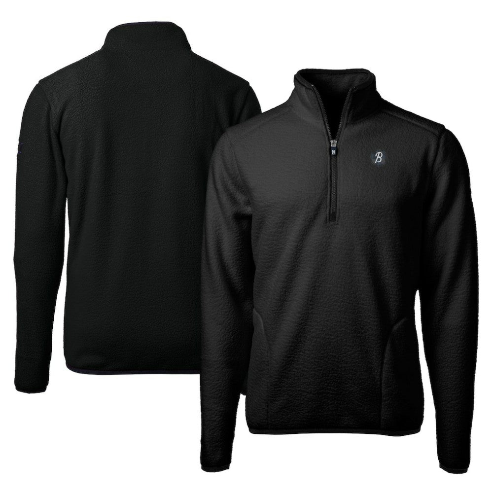 MLB Baltimore Orioles Cutter & Buck City Connect Cascade Eco Sherpa Fleece Quarter-Zip Pullover Jacket