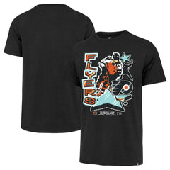 NHL Black Philadelphia Flyers '47 Lamp Lighter Franklin T-Shirt