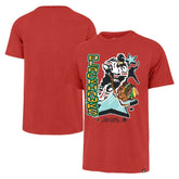 NHL Red Chicago Blackhawks '47 Lamp Lighter Franklin T-Shirt