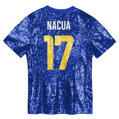 Puka Nacua Girls Youth Sequin V-Neck Fashion Jersey - Los Angeles Rams