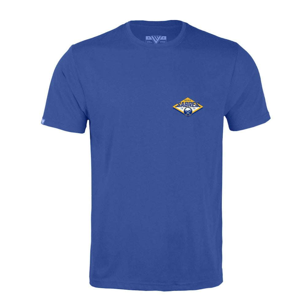 NHL Royal Buffalo Sabres Levelwear Richmond Club Patch 2.0 T-Shirt