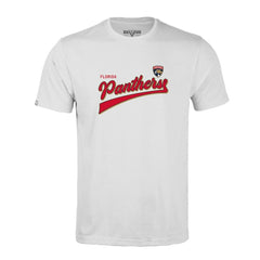 NHL White Florida Panthers Levelwear Richmond Retro Script T-Shirt