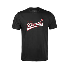 NHL Black New Jersey Devils Levelwear Youth Little Richmond Retro Script T-Shirt