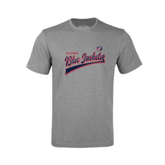 NHL Heather Gray Columbus Blue Jackets Levelwear Youth Little Richmond Retro Script T-Shirt