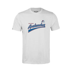 NHL White Colorado Avalanche Levelwear Youth Little Richmond Retro Script T-Shirt