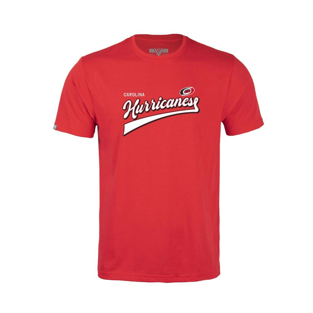 NHL Red Carolina Hurricanes Levelwear Youth Little Richmond Retro Script T-Shirt