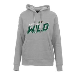NHL Gray Minnesota Wild Levelwear Women's Adorn Premier 2.0 Fleece Pullover Hoodie