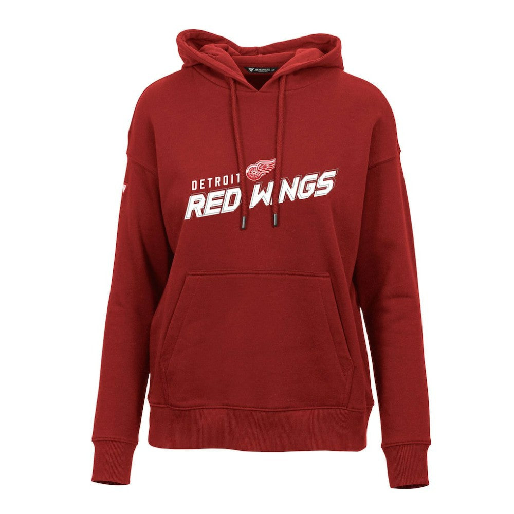 NHL Red Detroit Red Wings Levelwear Women's Adorn Premier 2.0 Fleece Pullover Hoodie