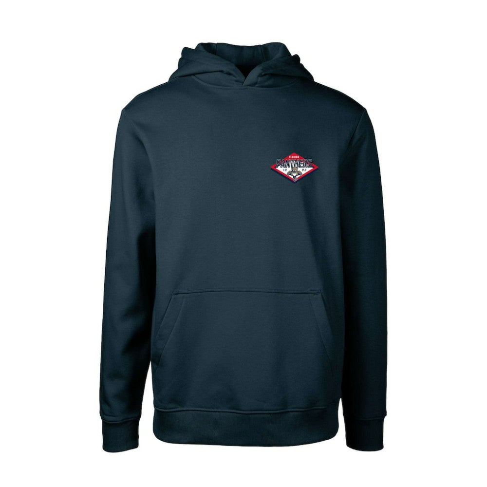 NHL Navy Florida Panthers Levelwear Youth Podium Club Patch 2.0 Fleece Pullover Hoodie