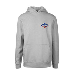 NHL Gray New York Islanders Levelwear Youth Podium Club Patch 2.0 Fleece Pullover Hoodie