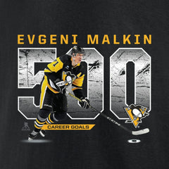 NHL Black Evgeni Malkin Pittsburgh Penguins 500 Goals T-Shirt